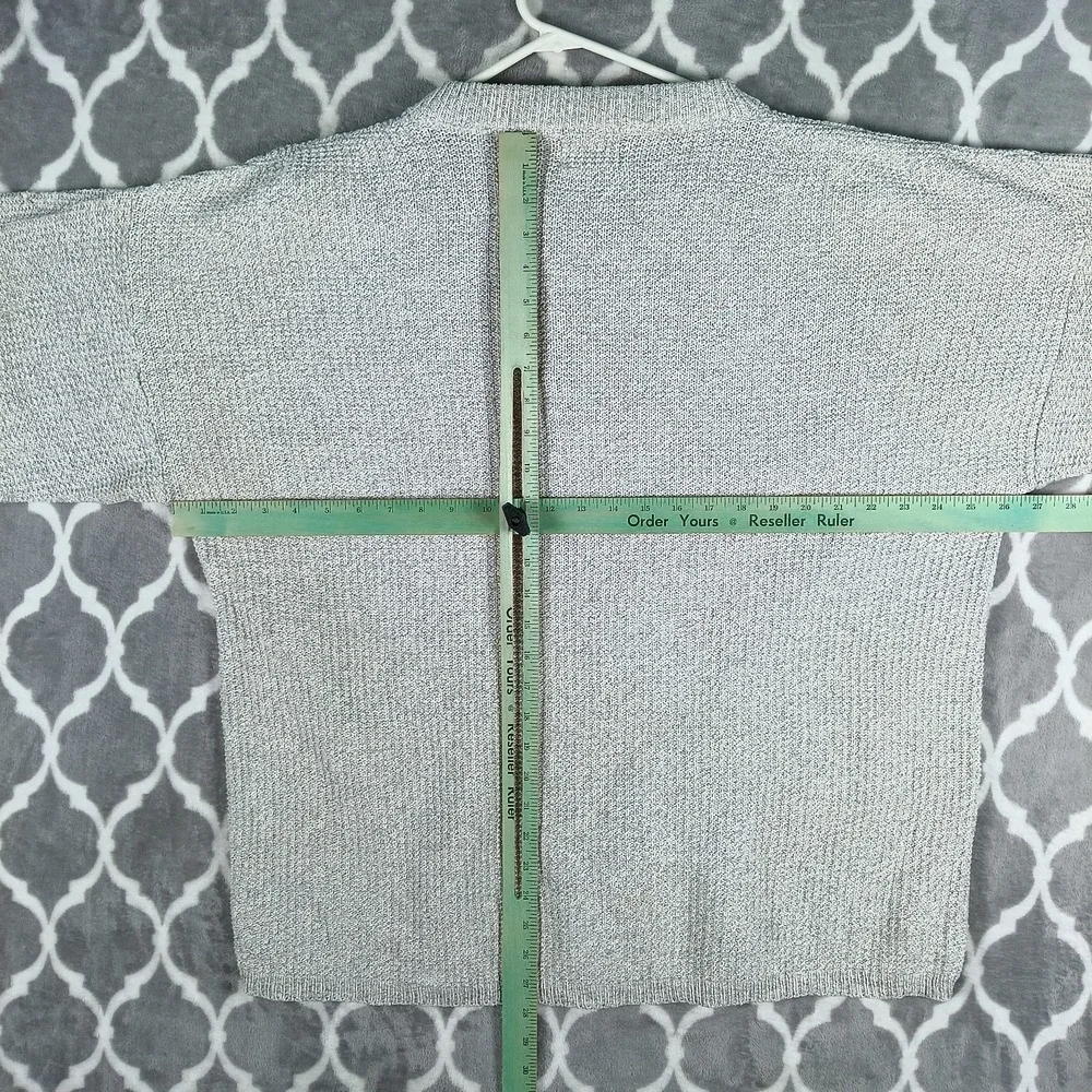 West Marine Natural Gear Sweater Men L Gray Oatmeal Cotton Henley Knit Pullover